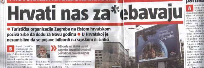 HRVATI NAS ZA*EBAVAJU: Dođite u Zagreb - poručuju u Beogradu