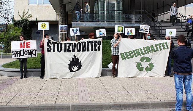 NE U MOM DVORIŠTU: Zelena akcija protiv zagrebačke spalionice otpada