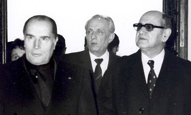 François Mitterrand i Mika Špiljak