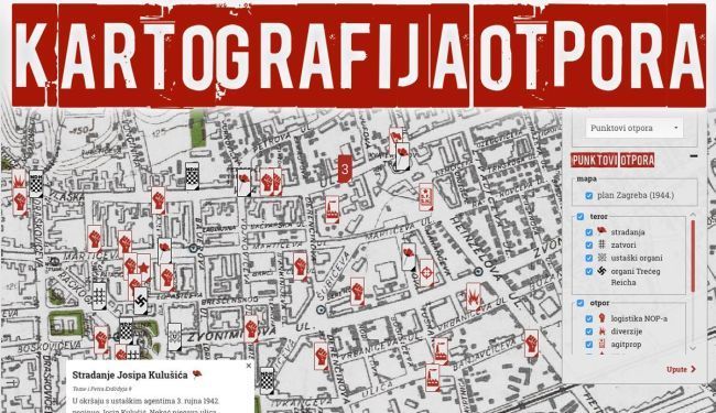 PROTIV DEMONIZIRANJA PARTIZANA: Mapa ustaškog terora i otpora u Zagrebu