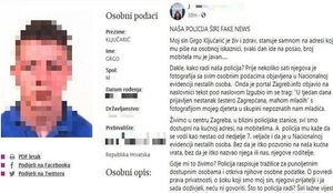 BIZARNOST IZ POLICIJSKE RADIONICE: Sina novinarke vode kao nestalu osobu, objavili su mu i sliku, a on je kod kuće