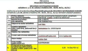 Izvješće o financijskom poslovanju za prethodnu godinu za HGK