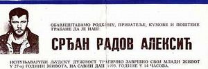 21 GODINA OD SMRTI SRĐANA ALEKSIĆA: Umro je ispunjavajući ljudsku dužnost