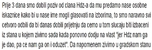 PRIJETNJE U DUBROVNIKU: Ili ćemo glasati umjesto tebe ili letiš iz gradskog stana