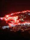 FOTO - 100 GODINA HAJDUKA: Gorjele dubrovačke zidine i pločanska riva