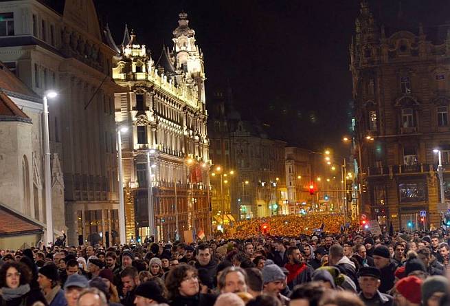 Protesti Budimpešta