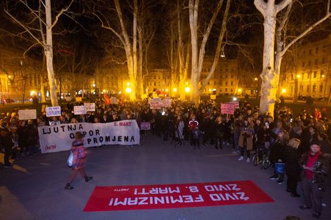 Noćni marš u Zagrebu