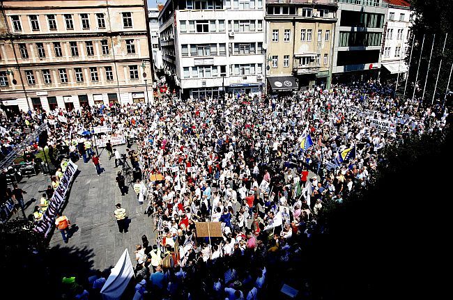 Protest Sarajevo - Pravda za Dženana i Davida
